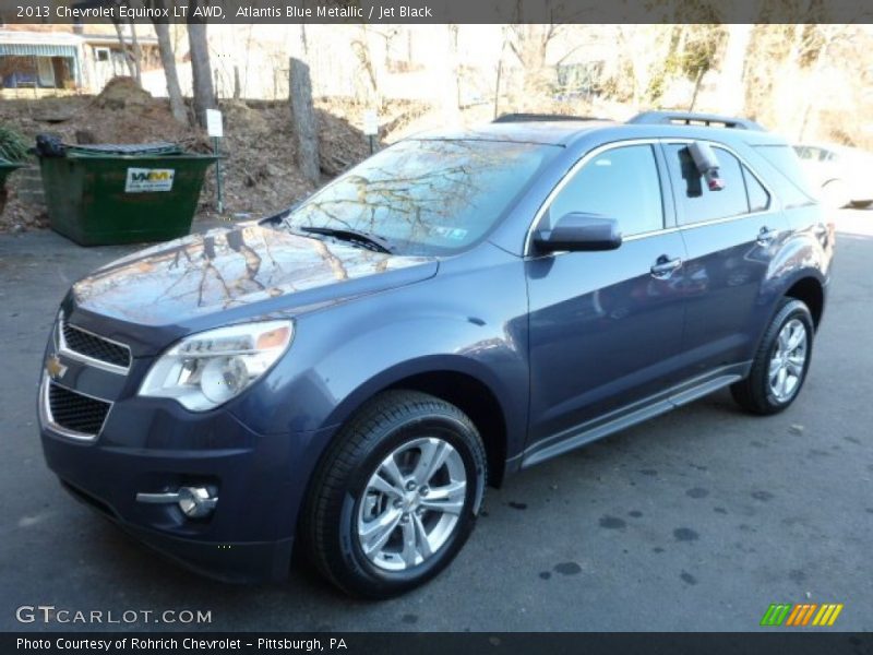 Atlantis Blue Metallic / Jet Black 2013 Chevrolet Equinox LT AWD