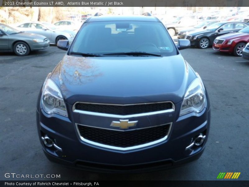 Atlantis Blue Metallic / Jet Black 2013 Chevrolet Equinox LT AWD