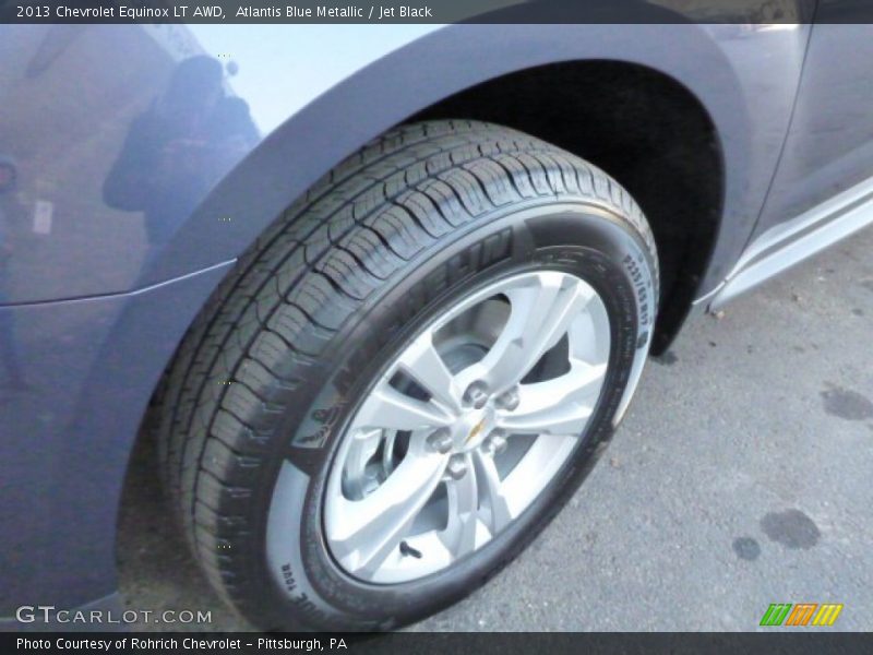 Atlantis Blue Metallic / Jet Black 2013 Chevrolet Equinox LT AWD