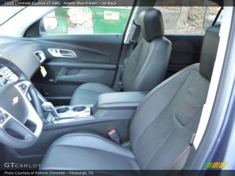 Atlantis Blue Metallic / Jet Black 2013 Chevrolet Equinox LT AWD