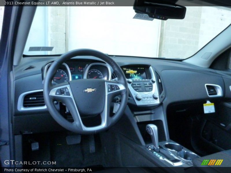Atlantis Blue Metallic / Jet Black 2013 Chevrolet Equinox LT AWD