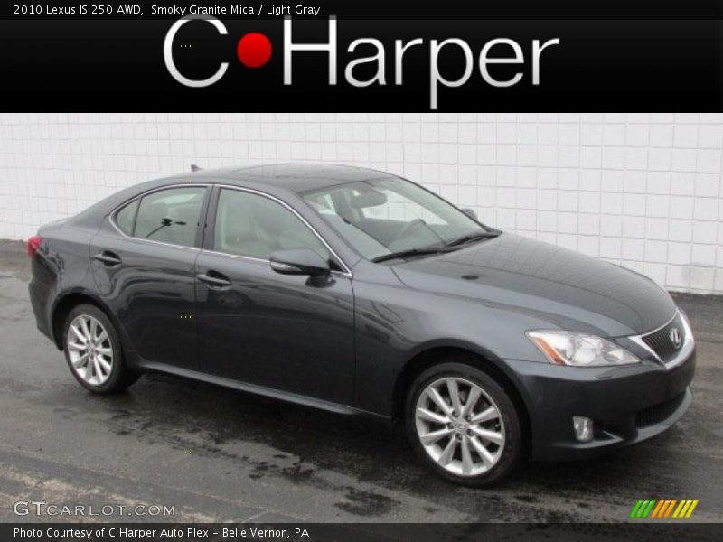 Smoky Granite Mica / Light Gray 2010 Lexus IS 250 AWD