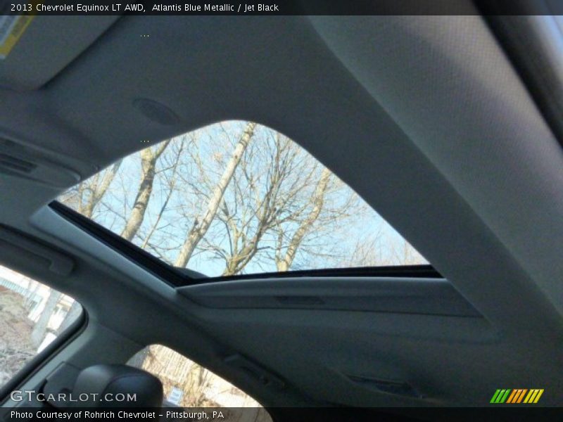 Atlantis Blue Metallic / Jet Black 2013 Chevrolet Equinox LT AWD