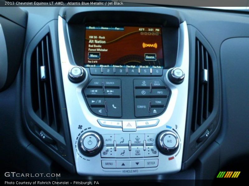 Atlantis Blue Metallic / Jet Black 2013 Chevrolet Equinox LT AWD