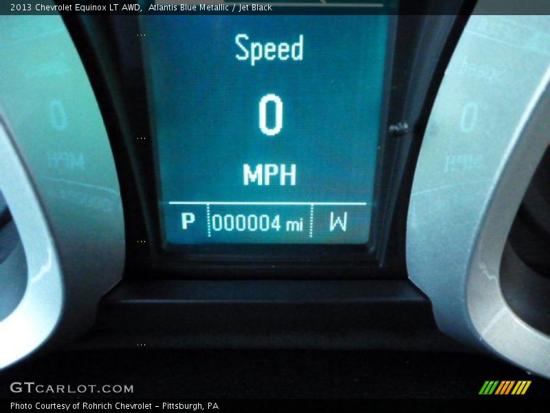 Atlantis Blue Metallic / Jet Black 2013 Chevrolet Equinox LT AWD