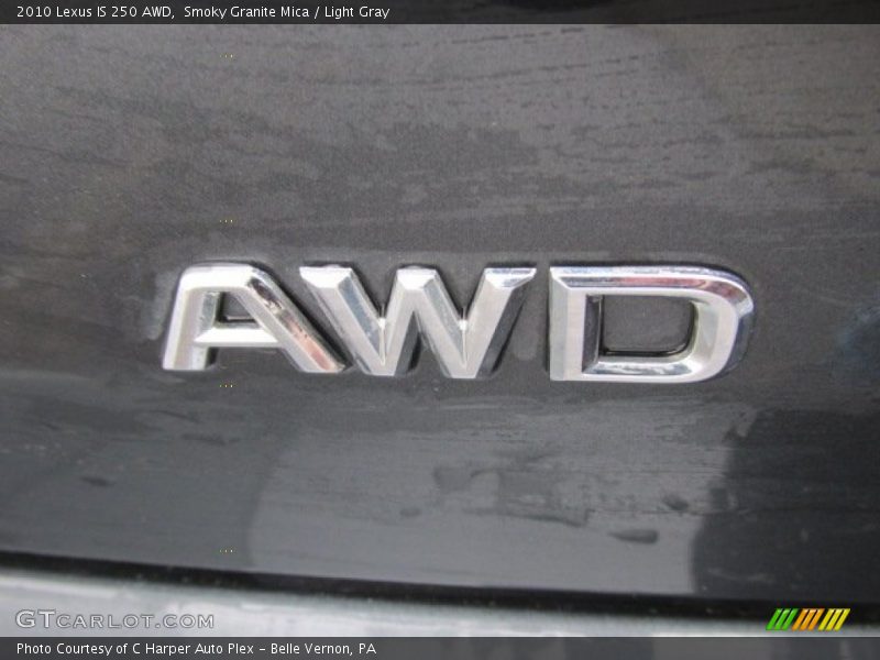 Smoky Granite Mica / Light Gray 2010 Lexus IS 250 AWD