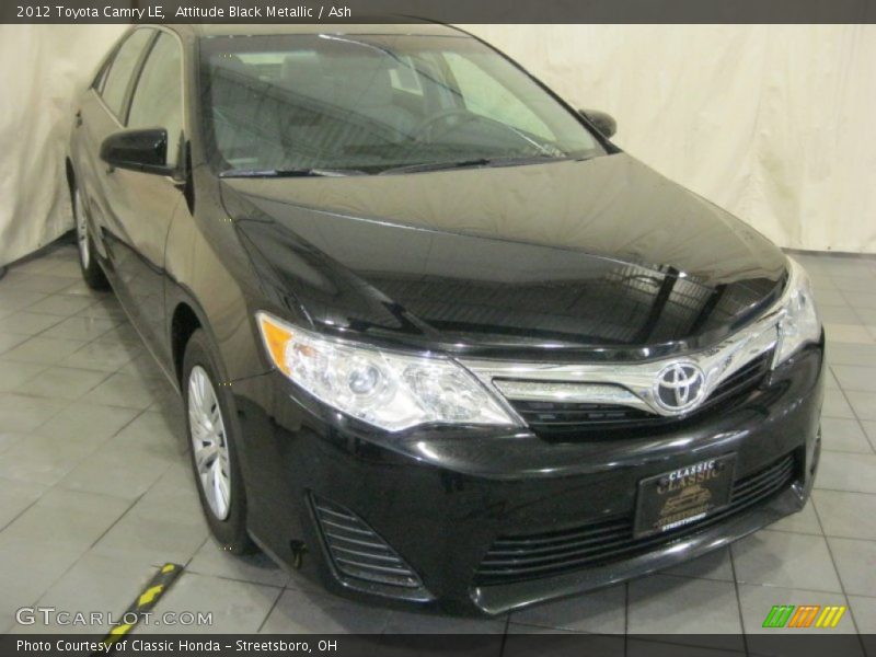 Attitude Black Metallic / Ash 2012 Toyota Camry LE
