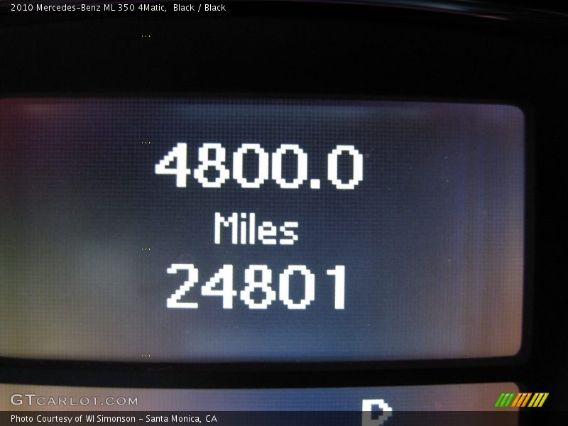 Black / Black 2010 Mercedes-Benz ML 350 4Matic