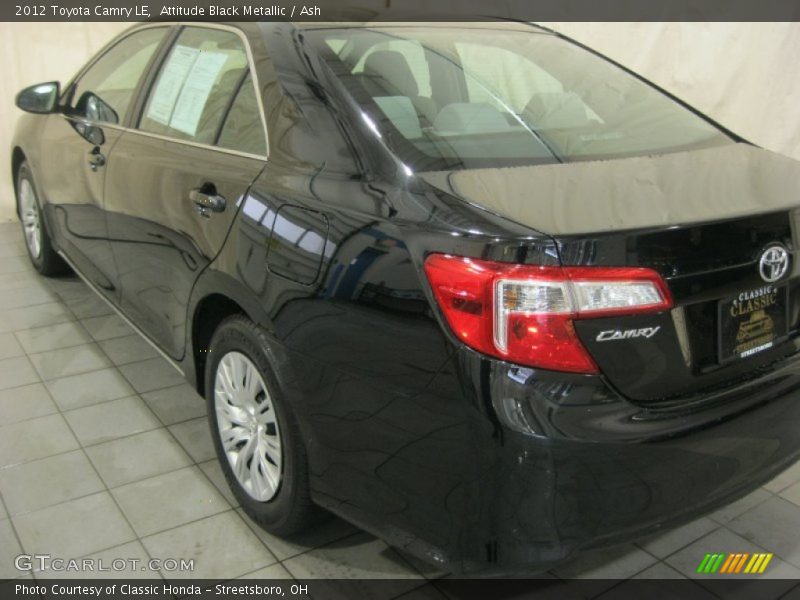Attitude Black Metallic / Ash 2012 Toyota Camry LE