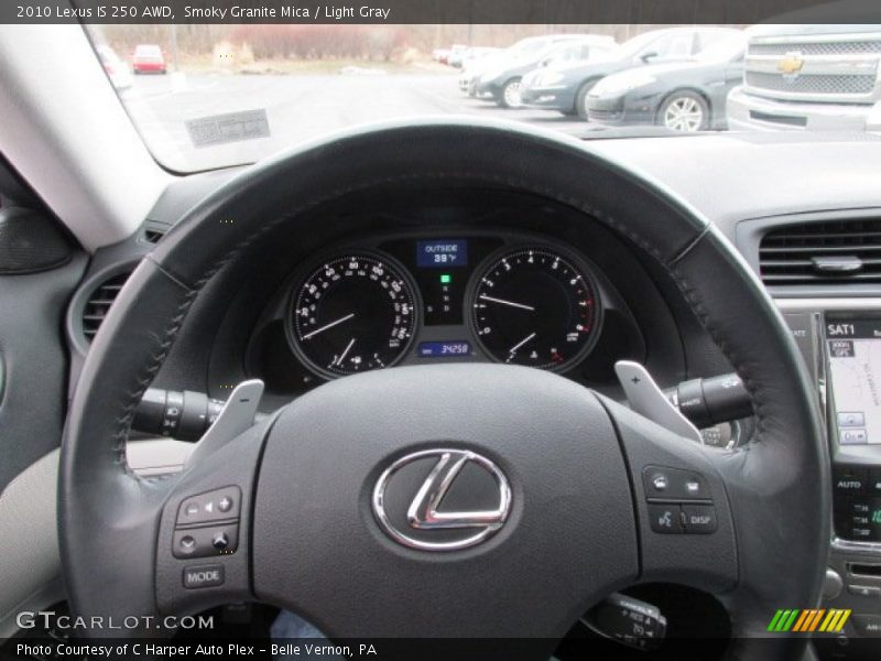 Smoky Granite Mica / Light Gray 2010 Lexus IS 250 AWD
