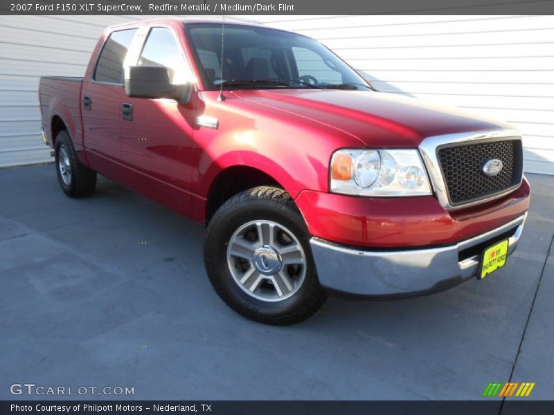 Redfire Metallic / Medium/Dark Flint 2007 Ford F150 XLT SuperCrew