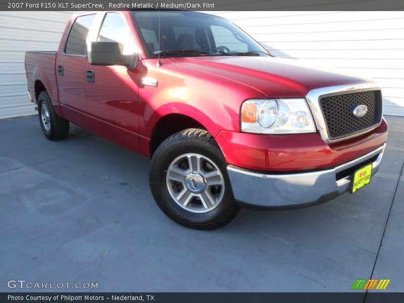Redfire Metallic / Medium/Dark Flint 2007 Ford F150 XLT SuperCrew