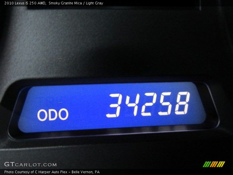 Smoky Granite Mica / Light Gray 2010 Lexus IS 250 AWD