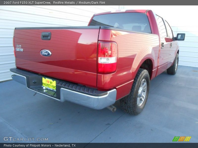 Redfire Metallic / Medium/Dark Flint 2007 Ford F150 XLT SuperCrew