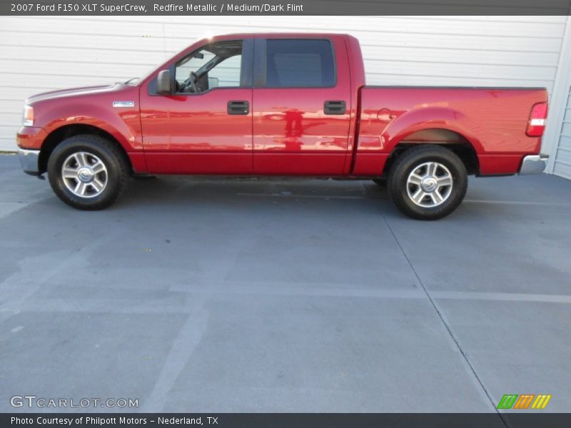 Redfire Metallic / Medium/Dark Flint 2007 Ford F150 XLT SuperCrew