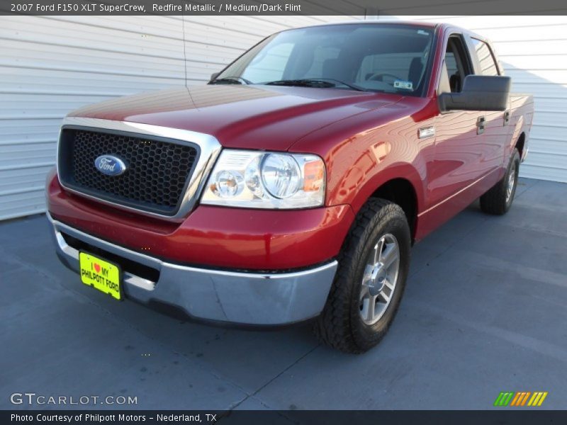 Redfire Metallic / Medium/Dark Flint 2007 Ford F150 XLT SuperCrew