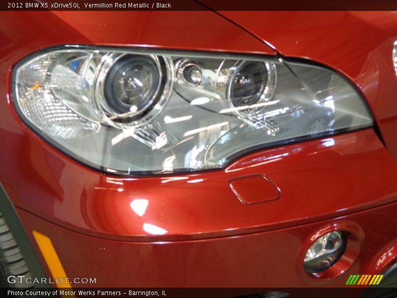 Vermillion Red Metallic / Black 2012 BMW X5 xDrive50i
