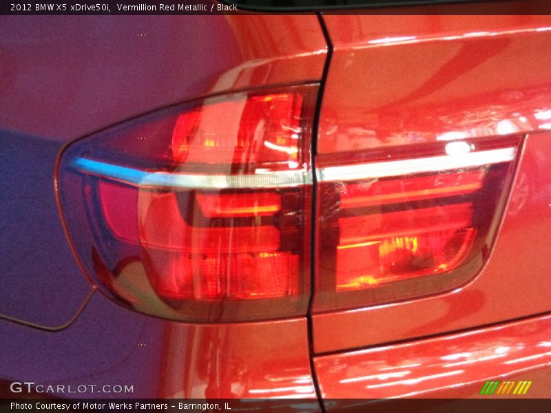 Vermillion Red Metallic / Black 2012 BMW X5 xDrive50i