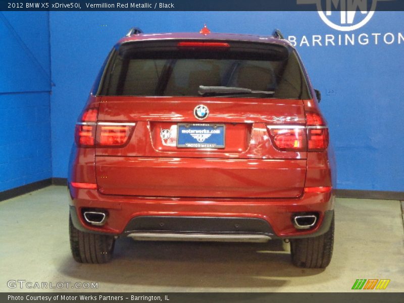 Vermillion Red Metallic / Black 2012 BMW X5 xDrive50i