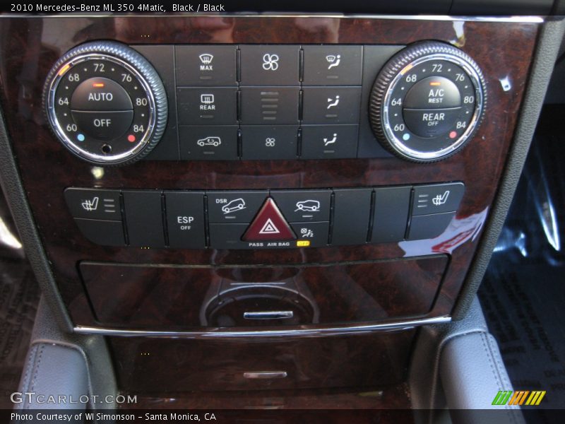 Black / Black 2010 Mercedes-Benz ML 350 4Matic