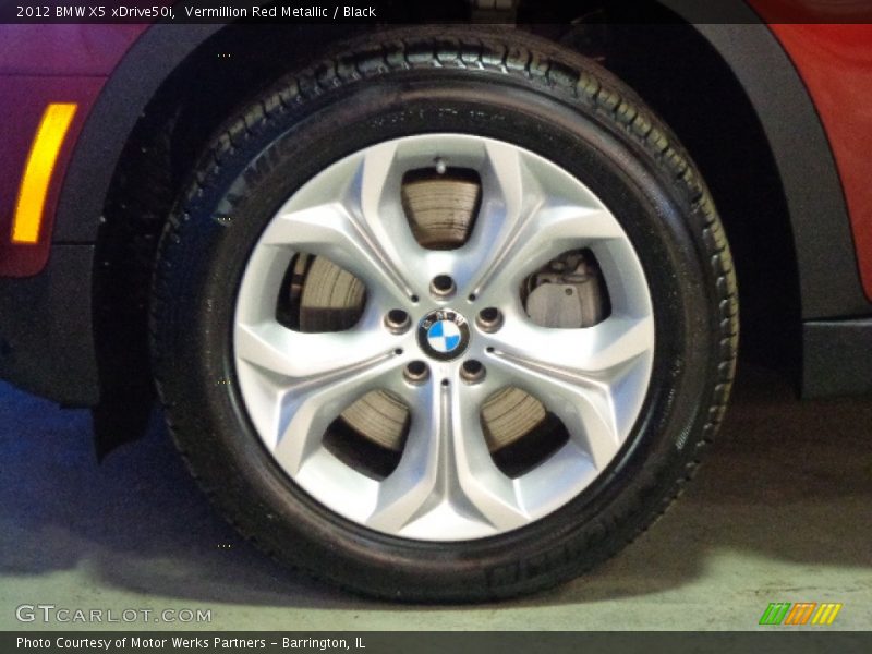 Vermillion Red Metallic / Black 2012 BMW X5 xDrive50i