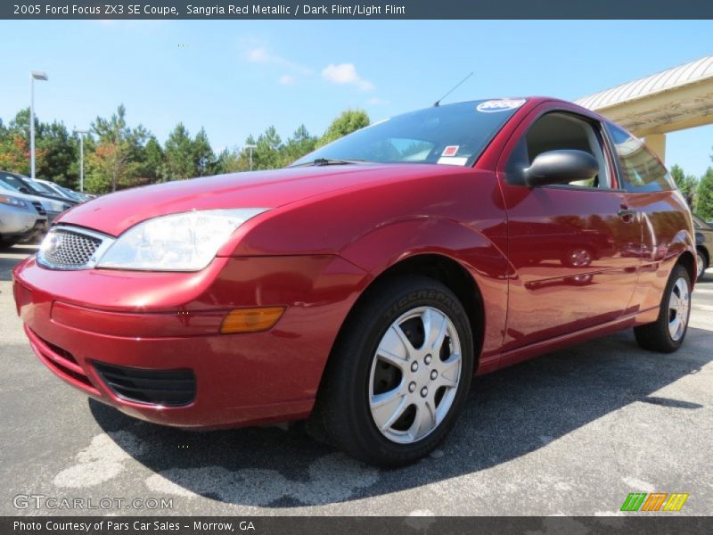 Sangria Red Metallic / Dark Flint/Light Flint 2005 Ford Focus ZX3 SE Coupe