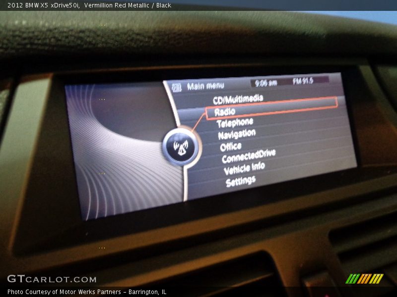 Vermillion Red Metallic / Black 2012 BMW X5 xDrive50i
