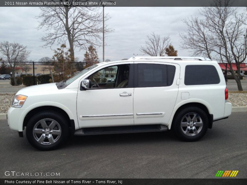 Blizzard White / Almond 2011 Nissan Armada Platinum 4WD