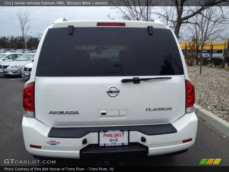 Blizzard White / Almond 2011 Nissan Armada Platinum 4WD