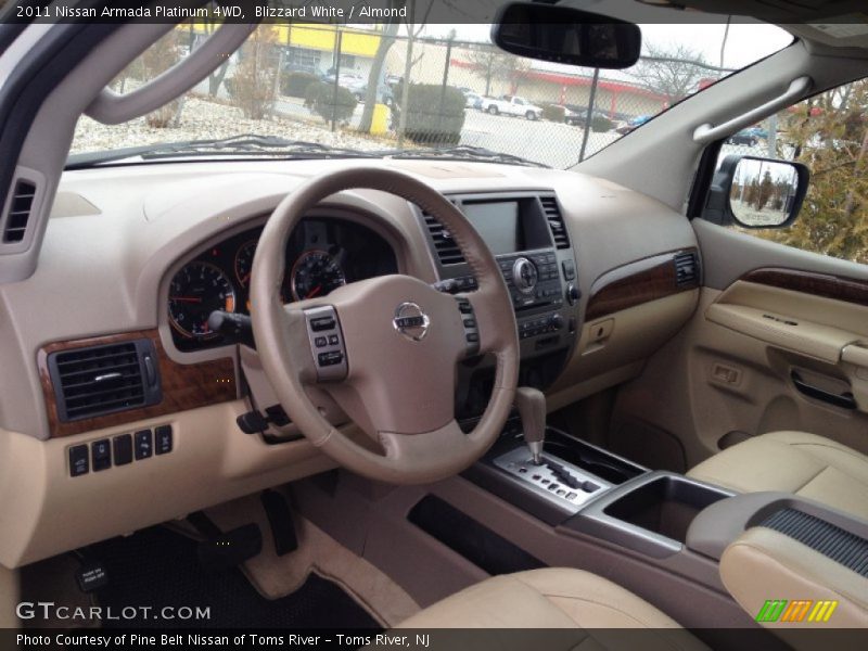 Blizzard White / Almond 2011 Nissan Armada Platinum 4WD
