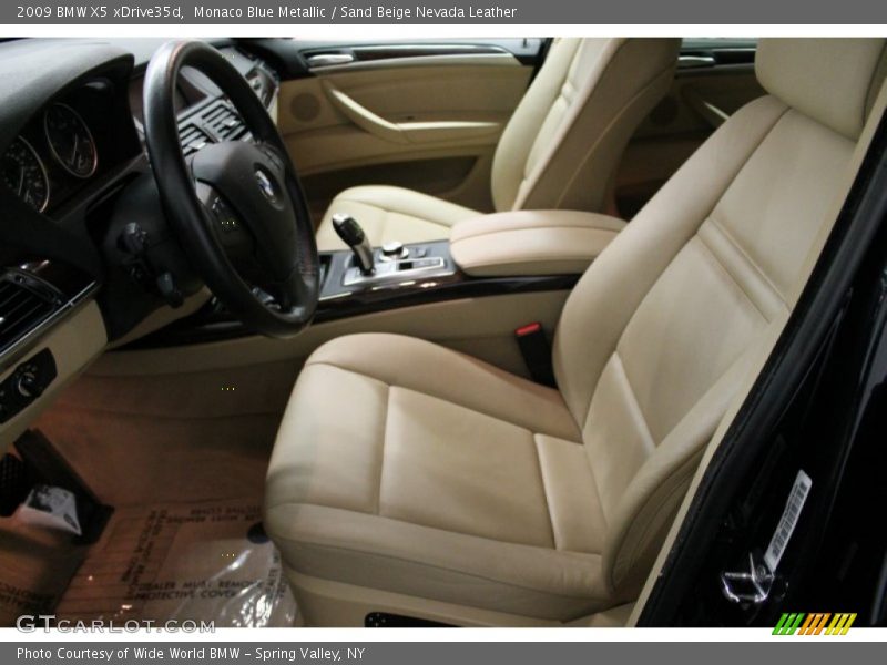 Monaco Blue Metallic / Sand Beige Nevada Leather 2009 BMW X5 xDrive35d