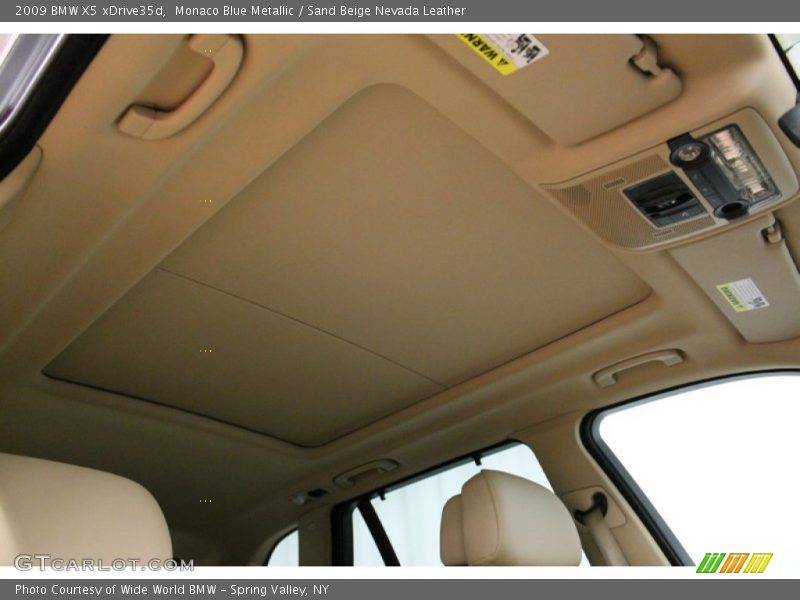 Monaco Blue Metallic / Sand Beige Nevada Leather 2009 BMW X5 xDrive35d