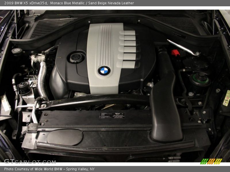Monaco Blue Metallic / Sand Beige Nevada Leather 2009 BMW X5 xDrive35d