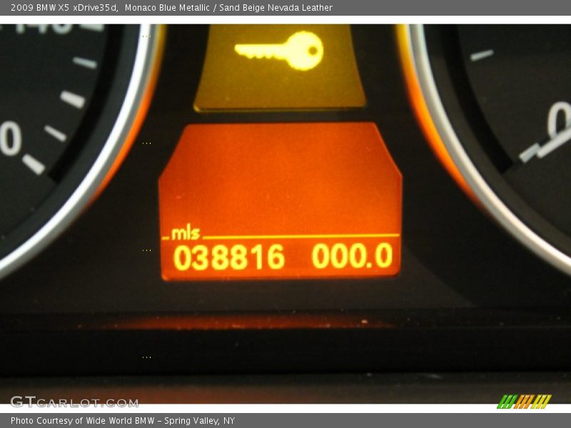 Monaco Blue Metallic / Sand Beige Nevada Leather 2009 BMW X5 xDrive35d