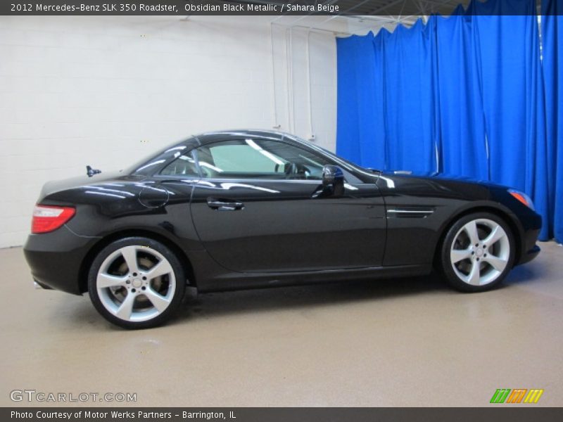 Obsidian Black Metallic / Sahara Beige 2012 Mercedes-Benz SLK 350 Roadster