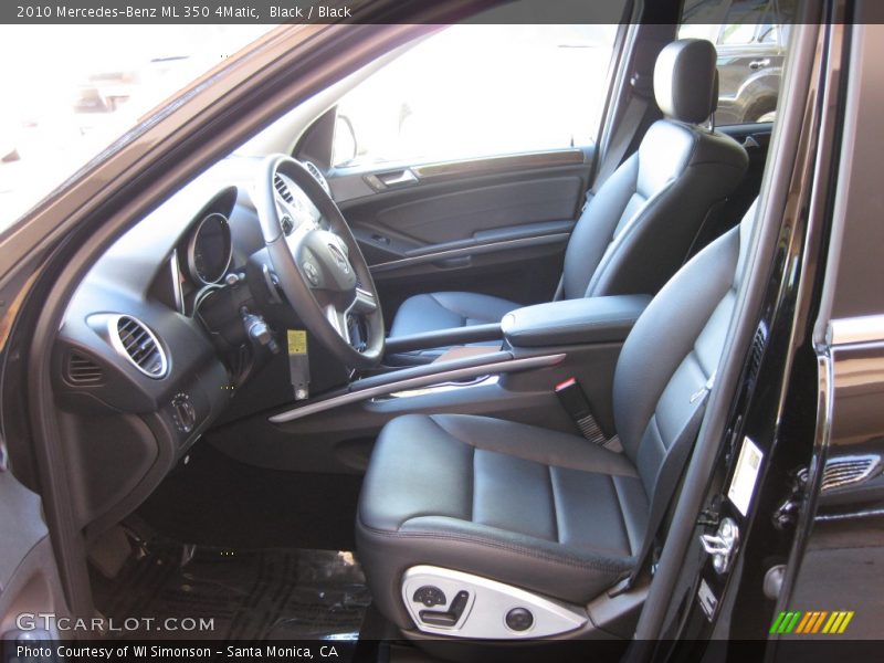 Black / Black 2010 Mercedes-Benz ML 350 4Matic