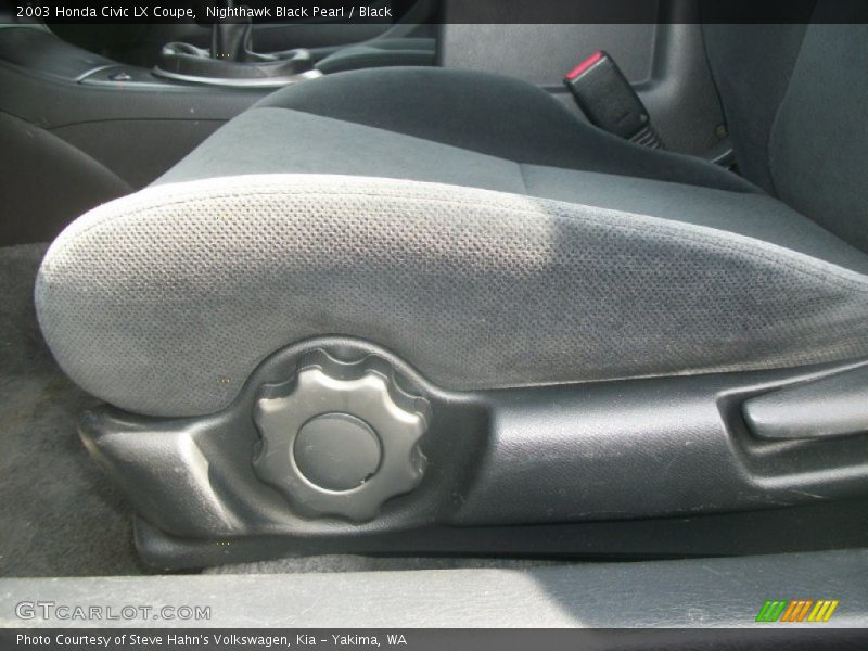 Nighthawk Black Pearl / Black 2003 Honda Civic LX Coupe
