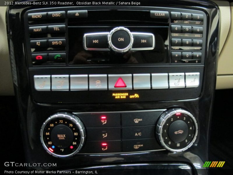 Controls of 2012 SLK 350 Roadster