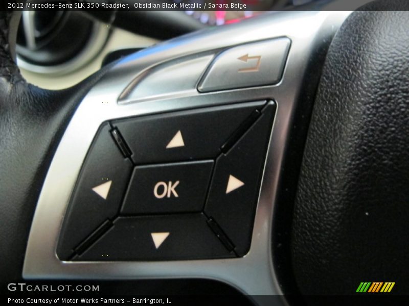 Controls of 2012 SLK 350 Roadster