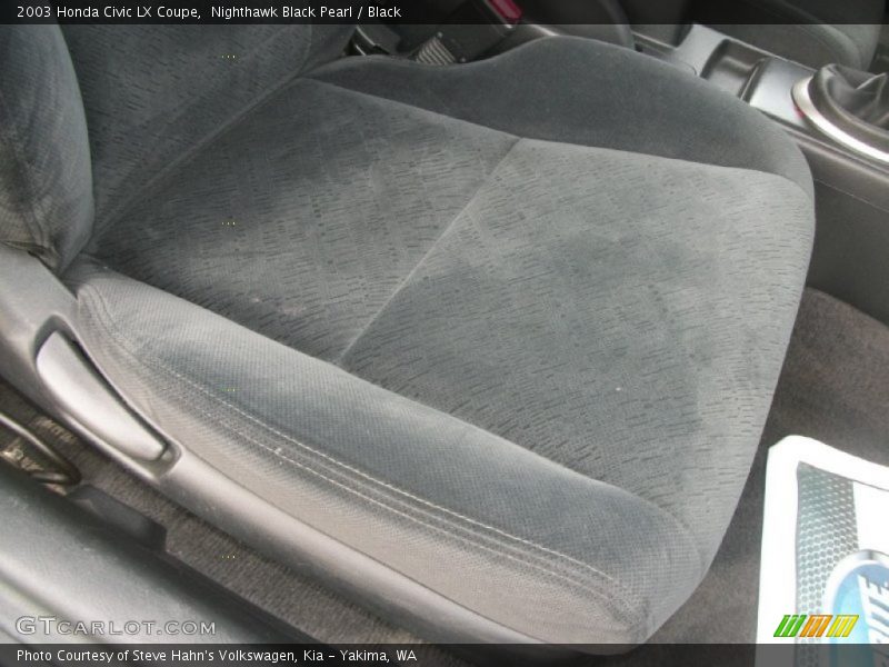 Nighthawk Black Pearl / Black 2003 Honda Civic LX Coupe