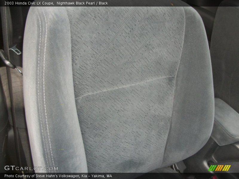 Nighthawk Black Pearl / Black 2003 Honda Civic LX Coupe