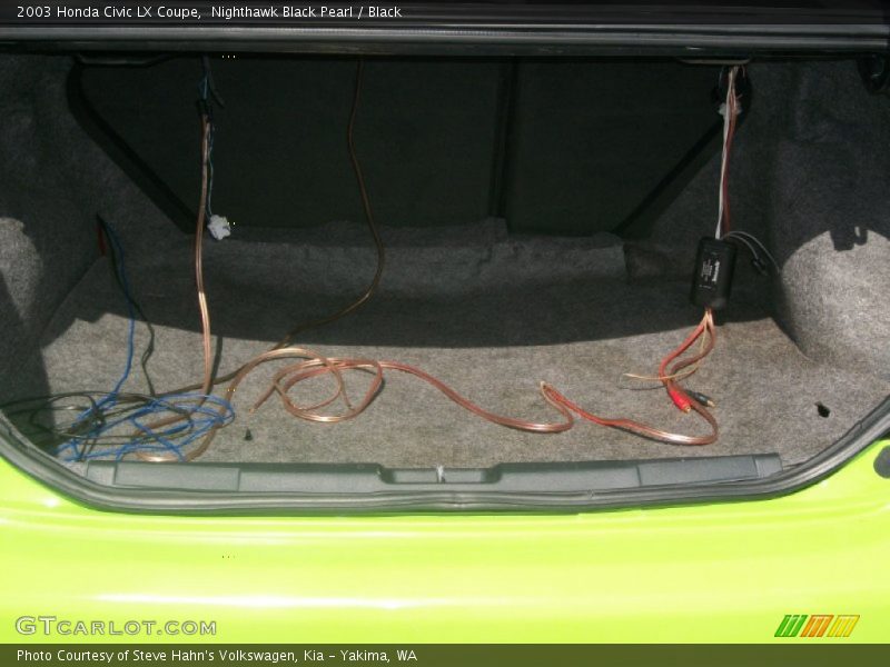 Nighthawk Black Pearl / Black 2003 Honda Civic LX Coupe