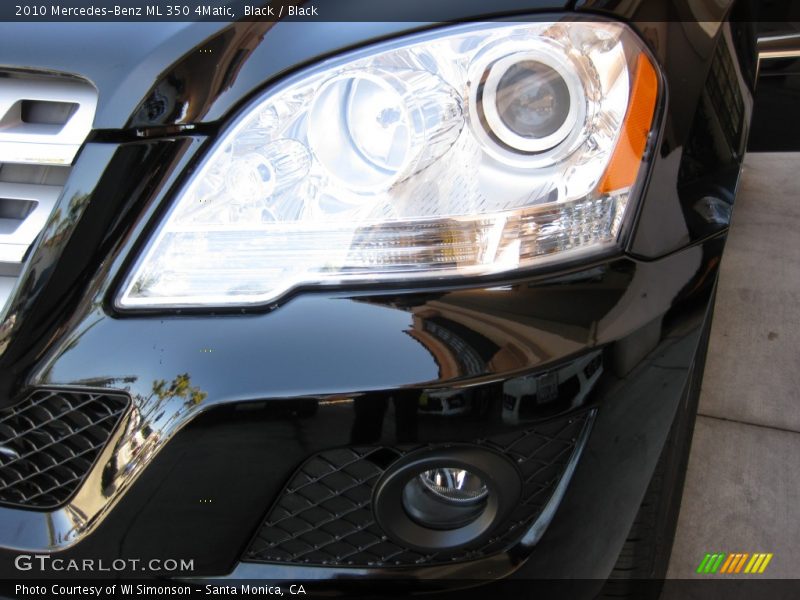Black / Black 2010 Mercedes-Benz ML 350 4Matic