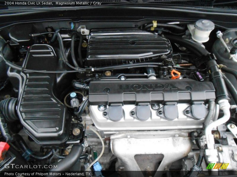 Magnesium Metallic / Gray 2004 Honda Civic LX Sedan