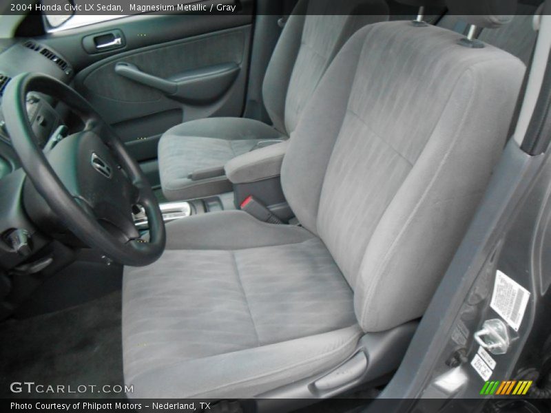 Magnesium Metallic / Gray 2004 Honda Civic LX Sedan