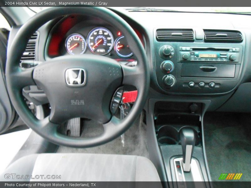 Magnesium Metallic / Gray 2004 Honda Civic LX Sedan