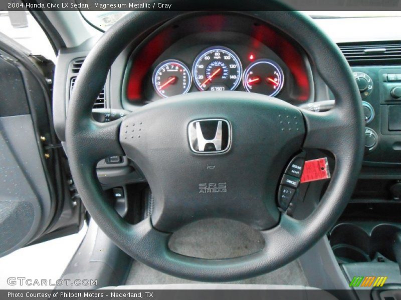 Magnesium Metallic / Gray 2004 Honda Civic LX Sedan