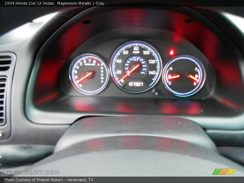 Magnesium Metallic / Gray 2004 Honda Civic LX Sedan