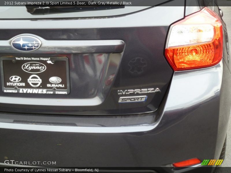 Dark Gray Metallic / Black 2012 Subaru Impreza 2.0i Sport Limited 5 Door