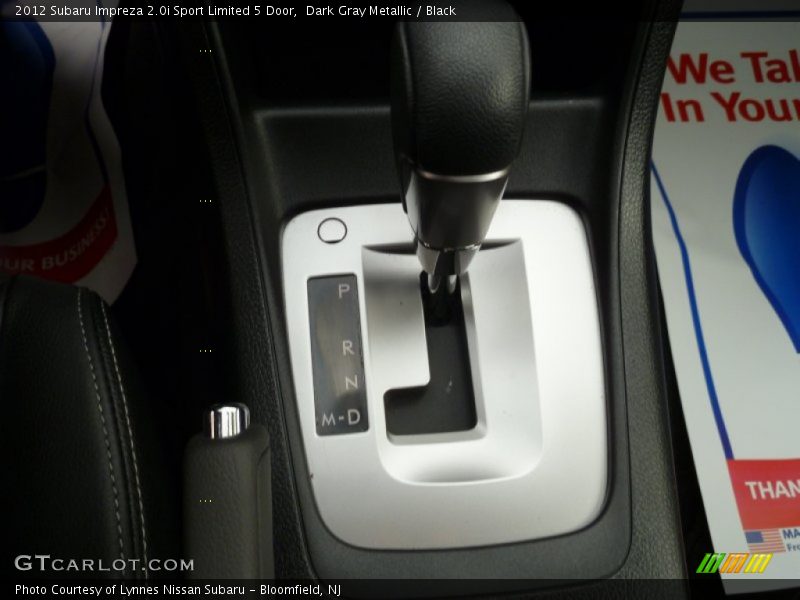  2012 Impreza 2.0i Sport Limited 5 Door Lineartronic CVT Automatic Shifter